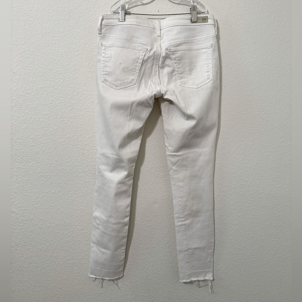 AG Adriano Goldschmied Super Skinny White Ankle Leggings - Picture 2 of 10